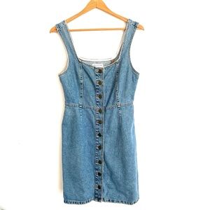 Urban Outfitters Light Blue Denim Button-Front Top